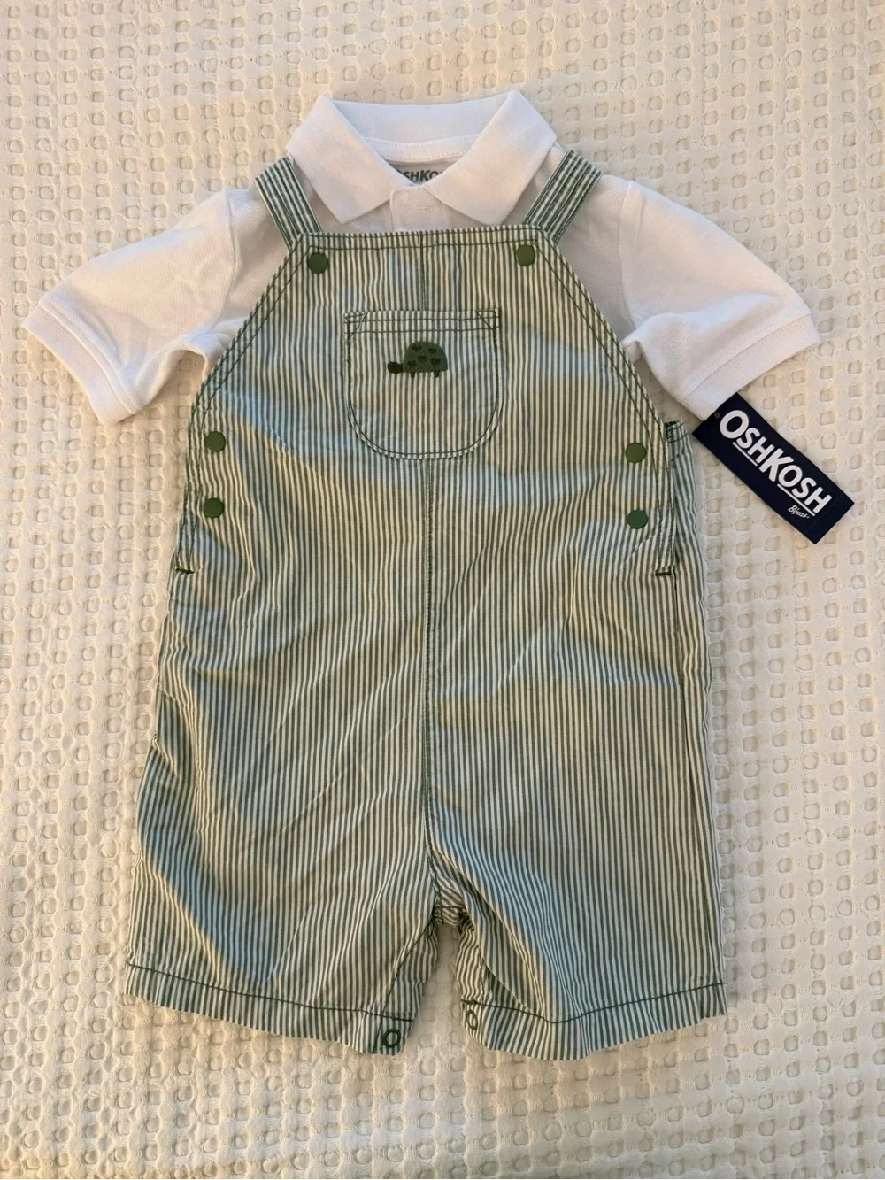 OshKosh B’Gosh Baby Boy Overall & Polo Set